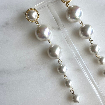 【ピアス・イヤリング】aubreu perl ウェディングアクセサリー ブライダル ピアス / イヤリング [ AM-73 ]【結婚式 ピアス イヤリング】