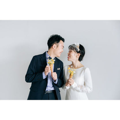 Addison flower ヘッドドレス ウェディング ブライダルアクセサリー [ AM-75 ]【結婚式 ヘアアクセサリー】