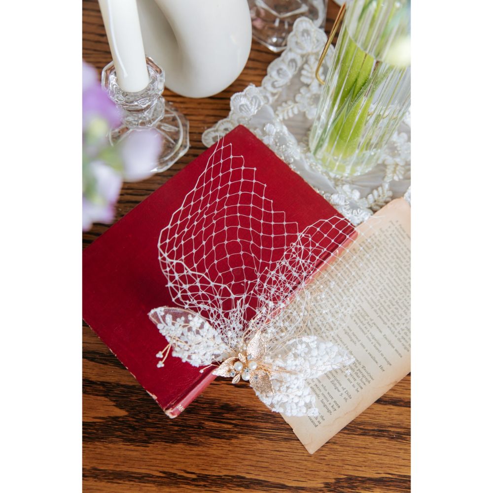 Addison flower ヘッドドレス ウェディング ブライダルアクセサリー [ AM-75 ]【結婚式 ヘアアクセサリー】