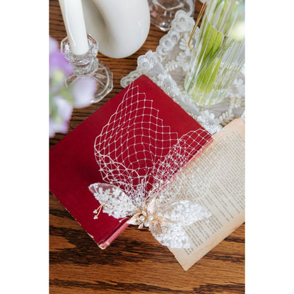 Addison flower ヘッドドレス ウェディング ブライダルアクセサリー [ AM-75 ]【結婚式 ヘアアクセサリー】