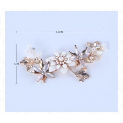 【ヘッドドレス】Bella flower 3本セット ヘッドドレス ウェディング ブライダルアクセサリー [ AM-93 ]【結婚式 ヘアアクセサリー】