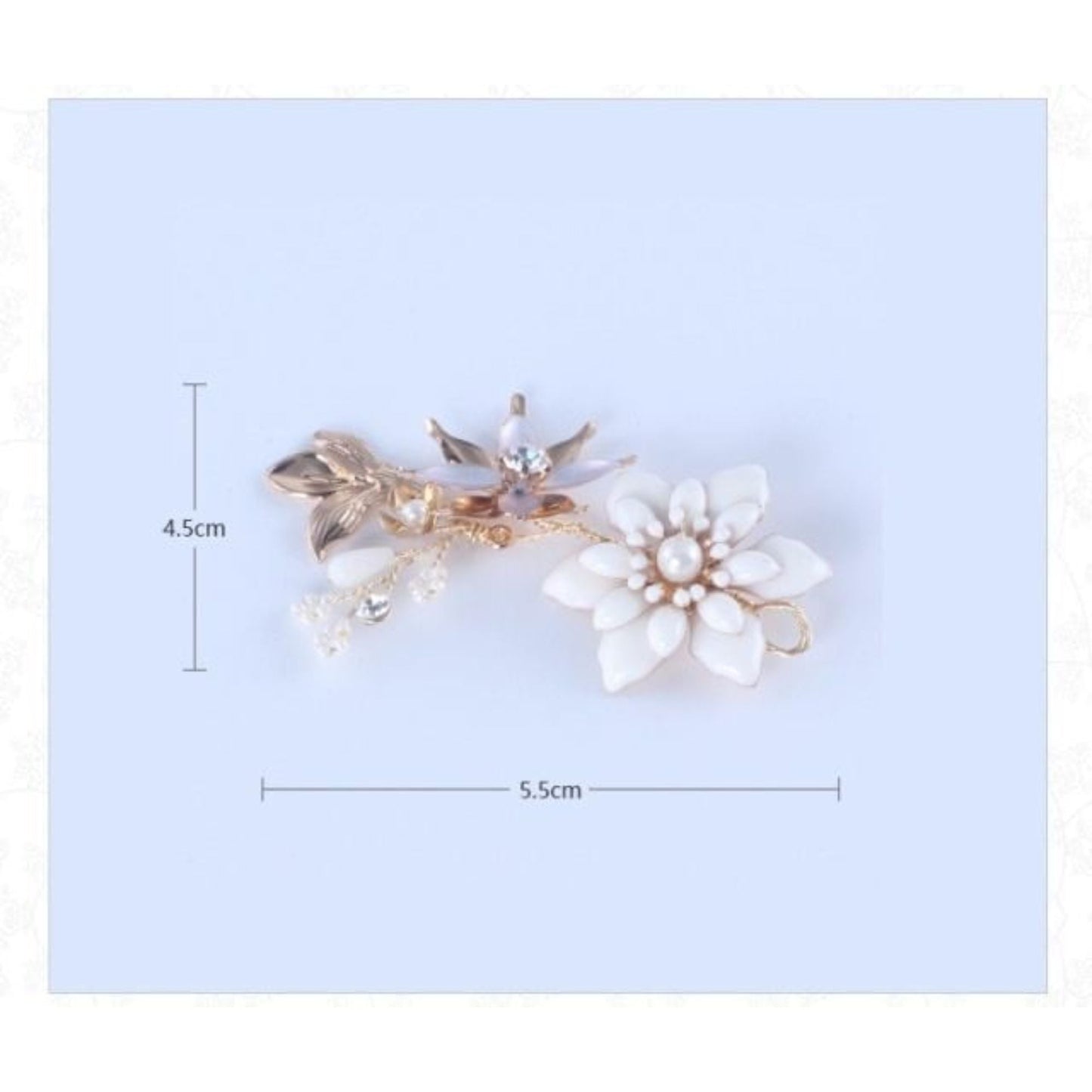 【ヘッドドレス】Bella flower 3本セット ヘッドドレス ウェディング ブライダルアクセサリー [ AM-93 ]【結婚式 ヘアアクセサリー】