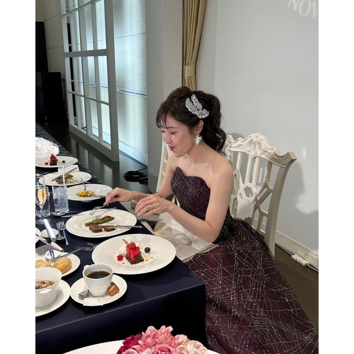 【ヘッドドレス】Julia wing ヘッドドレス ウェディング ブライダルアクセサリー [ AM-98 ]【結婚式 ヘアアクセサリー】