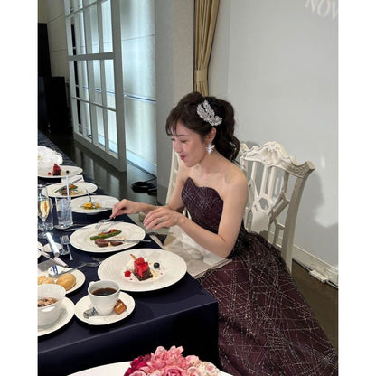 【ヘッドドレス】Julia wing ヘッドドレス ウェディング ブライダルアクセサリー [ AM-98 ]【結婚式 ヘアアクセサリー】