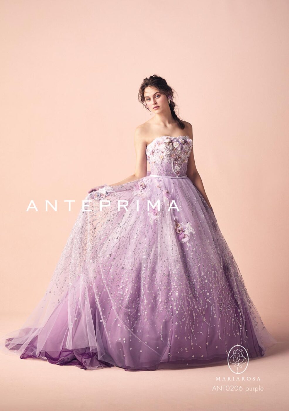 ANT0206pu【結婚式 カラードレス レンタル】