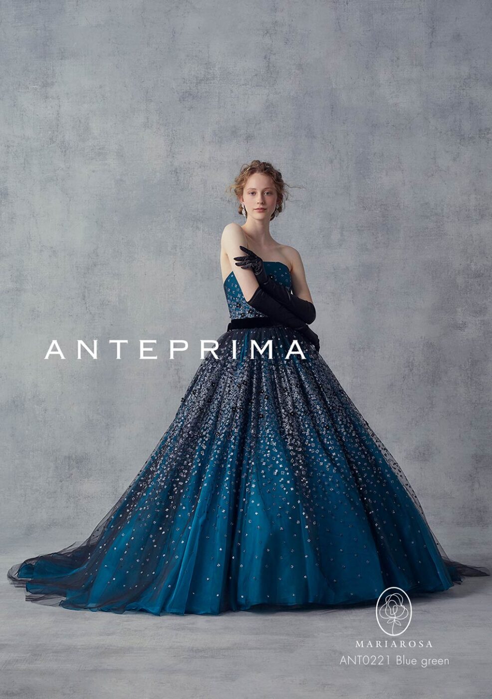 ANT0221_blue green【結婚式 カラードレス レンタル】