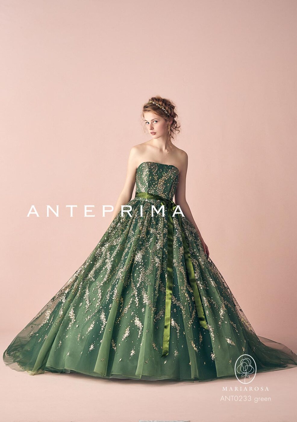 ANT0233_green【結婚式 カラードレス レンタル】