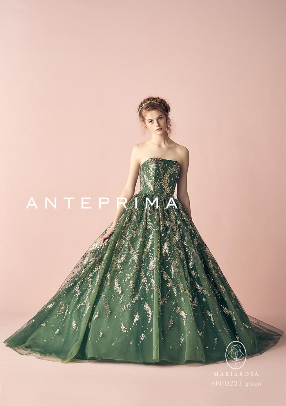 ANT0233_green【結婚式 カラードレス レンタル】