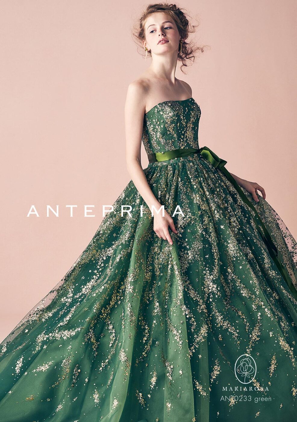 ANT0233_green【結婚式 カラードレス レンタル】