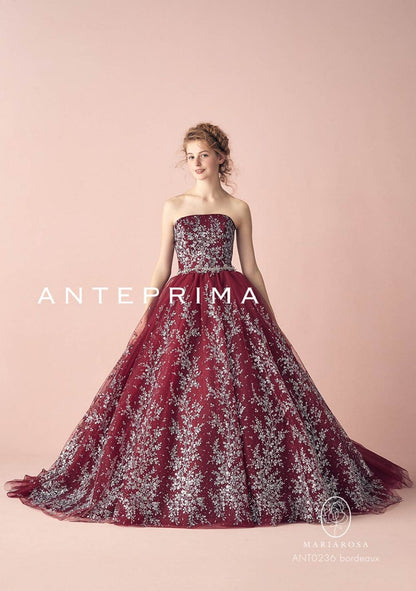 ANT0236_bordeaux【結婚式 カラードレス レンタル】
