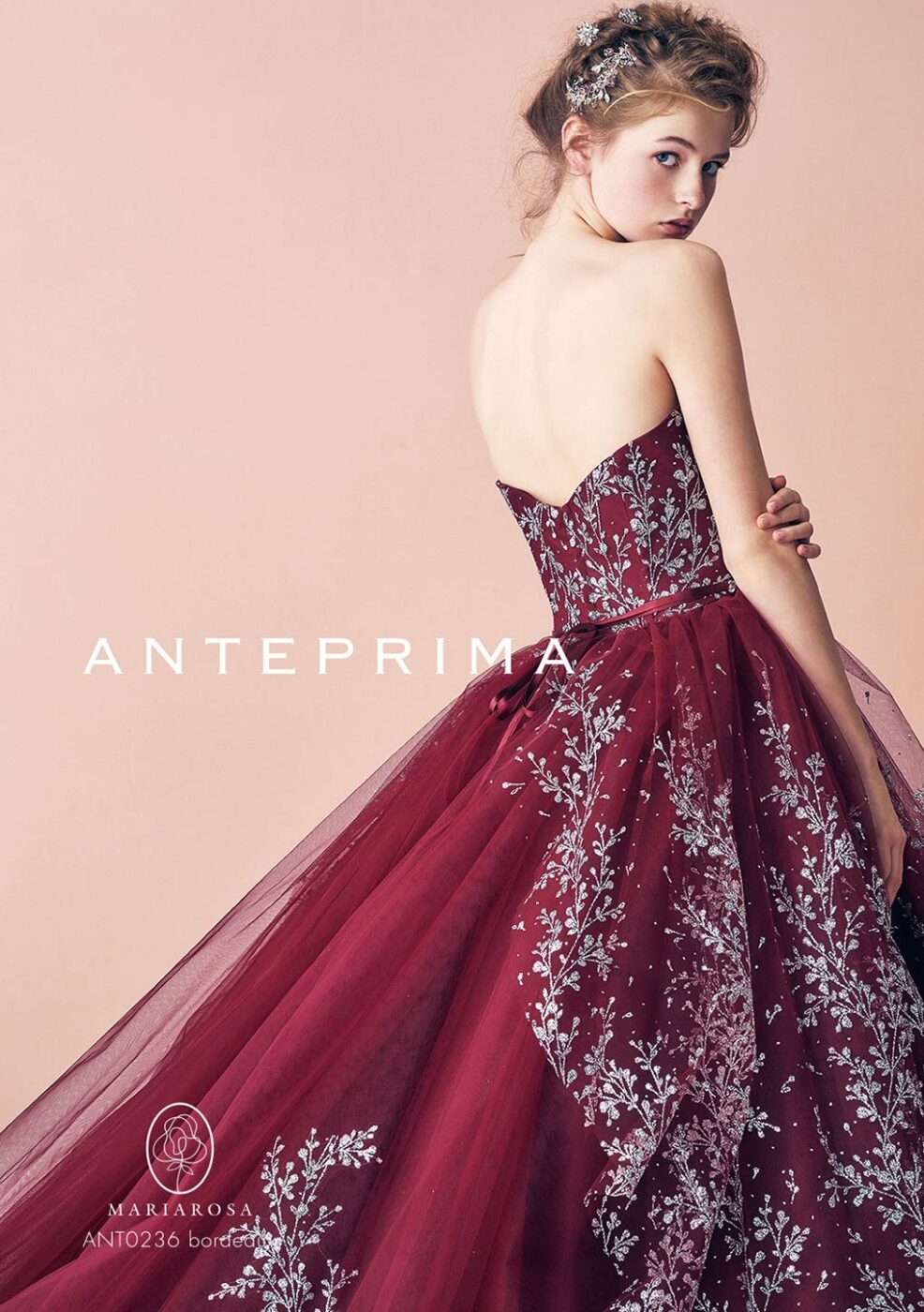 ANT0236_bordeaux【結婚式 カラードレス レンタル】