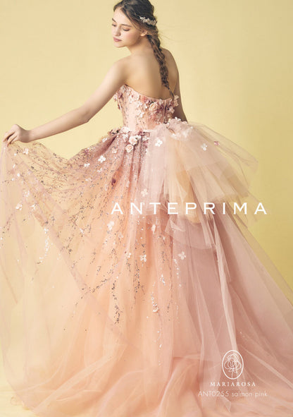 ANT0255_salmonpink【結婚式 カラードレス レンタル】