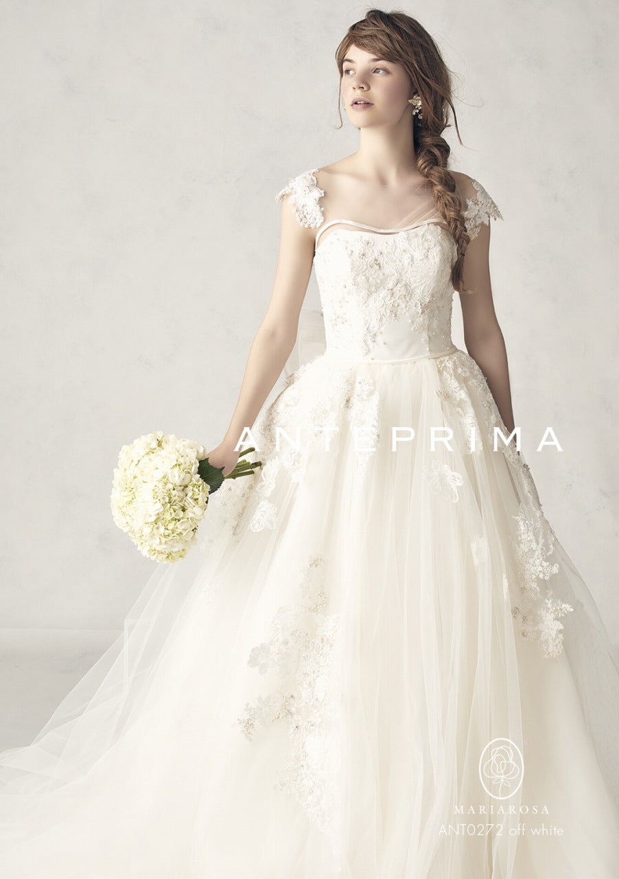 ANT0272 offwhite【ウェディングドレス レンタル】