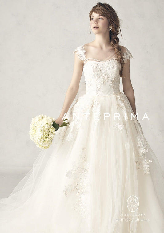 ANT0272 offwhite【ウェディングドレス レンタル】