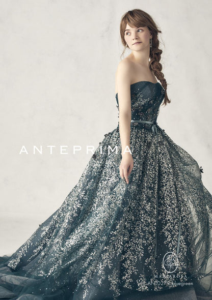 ANT0279 bluegreen【結婚式 カラードレス レンタル】