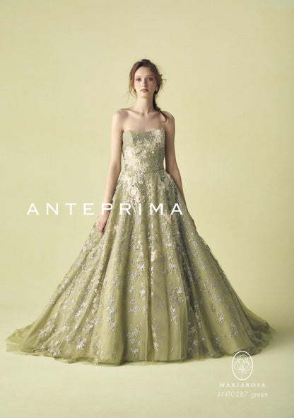 ANT0287 Green【結婚式 カラードレス レンタル】