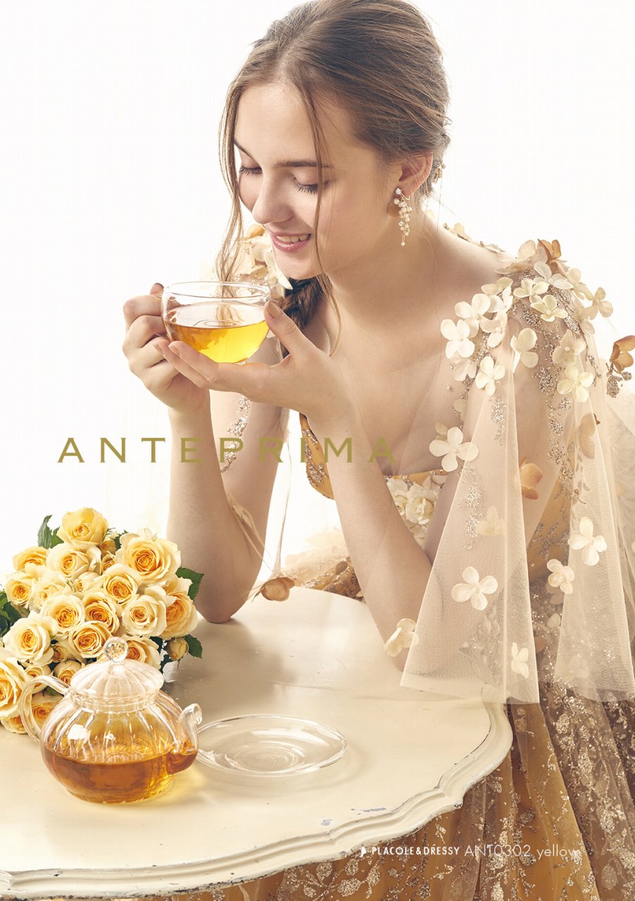 ANT0302 yellow【結婚式 カラードレス レンタル】