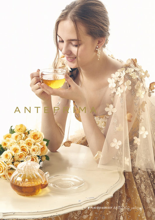 ANT0302 yellow【結婚式 カラードレス レンタル】