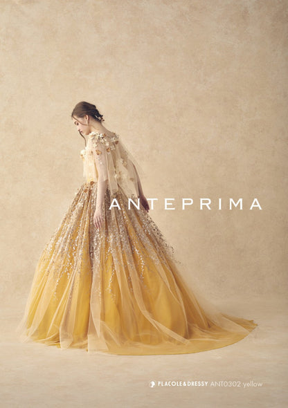 ANT0302 yellow【結婚式 カラードレス レンタル】