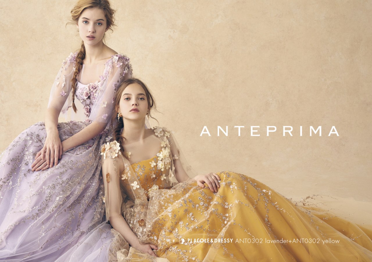ANT0302 yellow【結婚式 カラードレス レンタル】