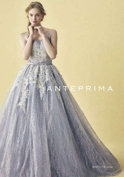 ANT0318 silver【結婚式 カラードレス レンタル】