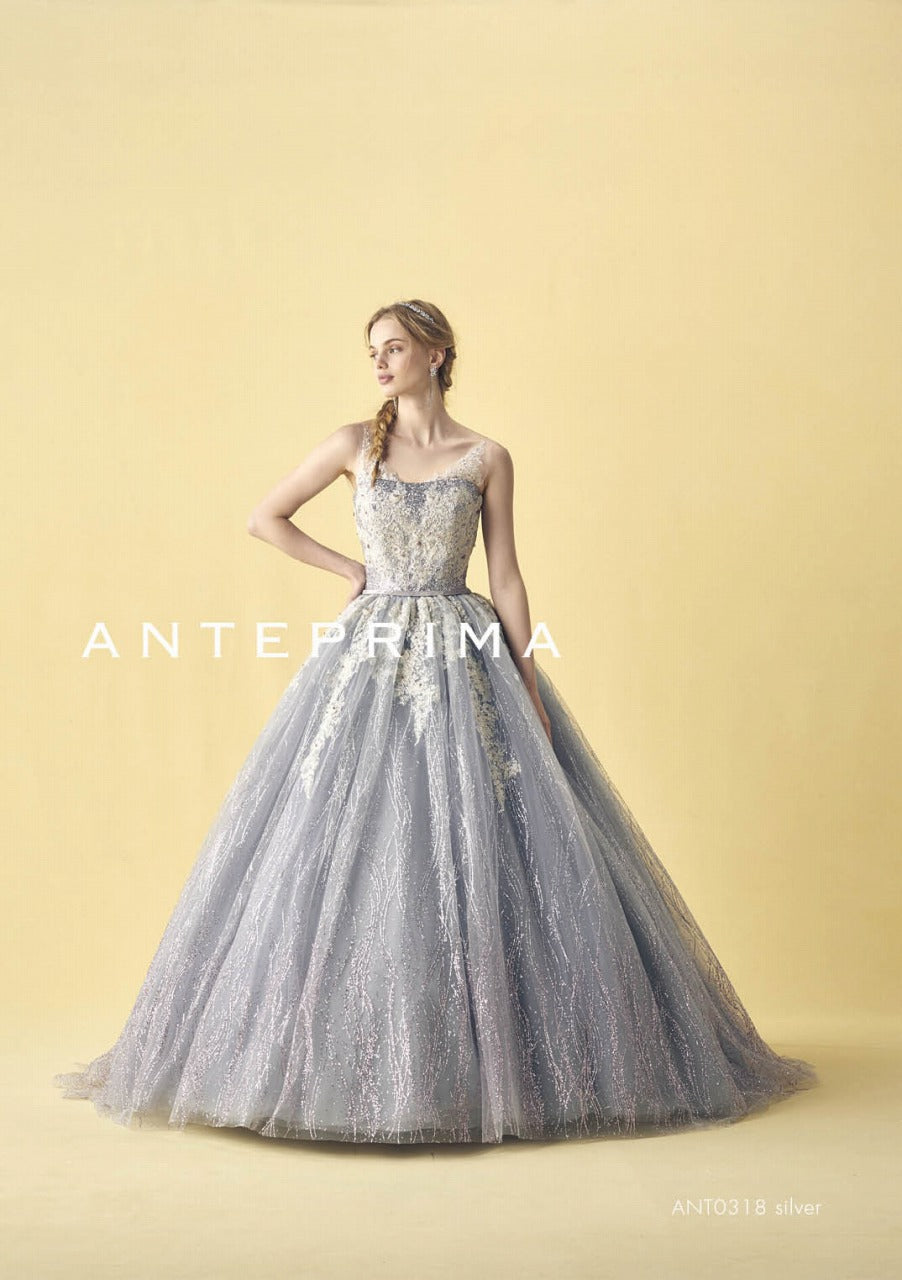 ANT0318 silver【結婚式 カラードレス レンタル】