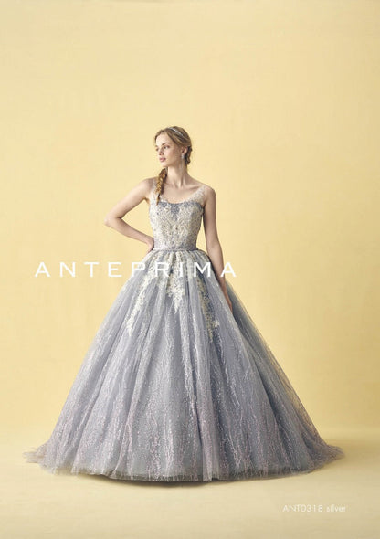 ANT0318 silver【結婚式 カラードレス レンタル】