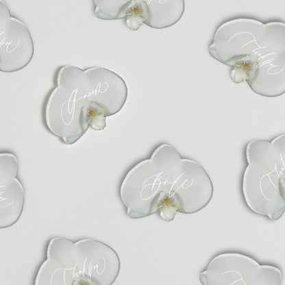 アクリルフラワー席札(オーキッド)【結婚式 ペーパー 席札】