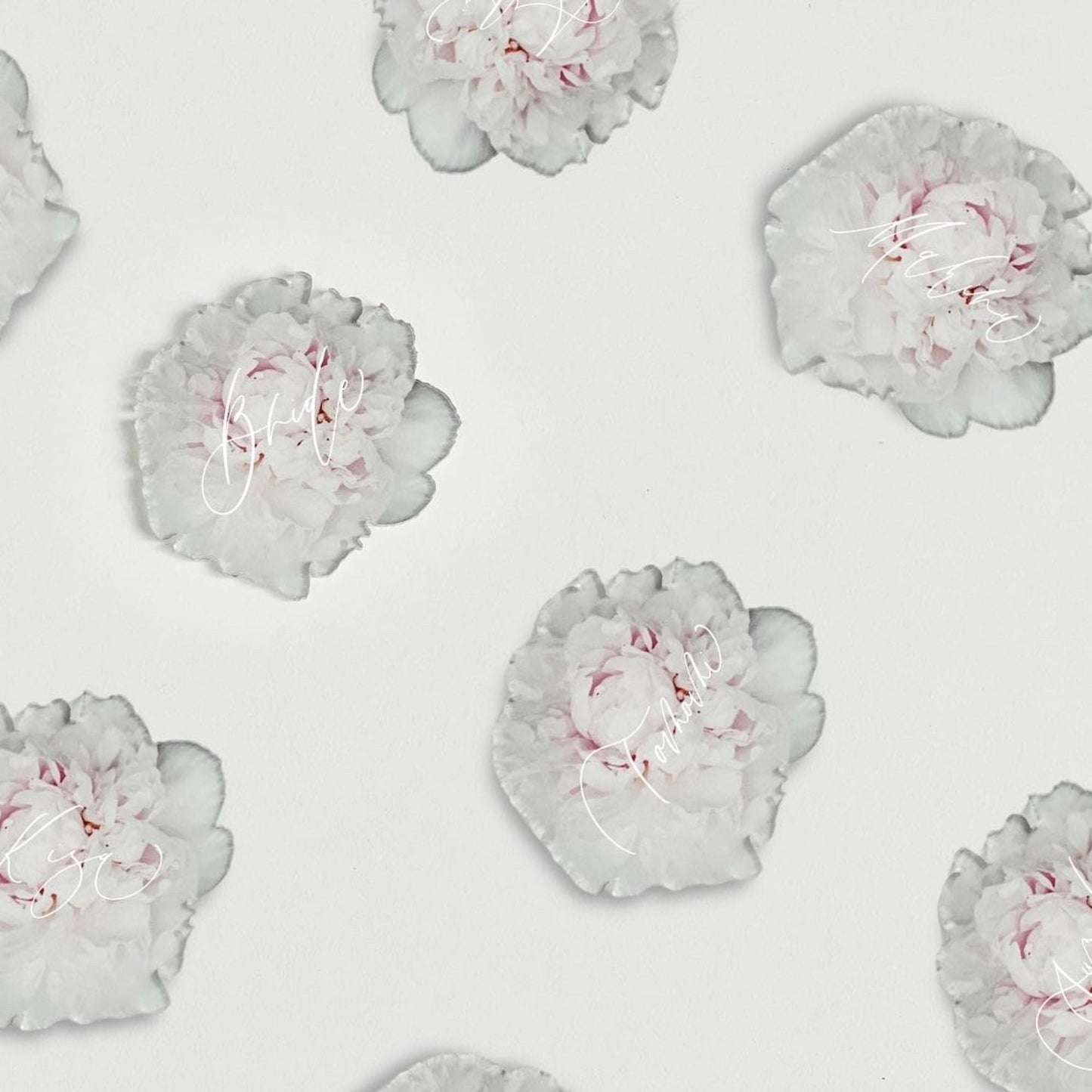 アクリルフラワー席札(ピオニー)【結婚式 ペーパー 席札】