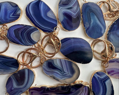 【結婚式 席札】ゴールドリムアゲートキーホルダー席札【結婚式 ペーパー 席札】