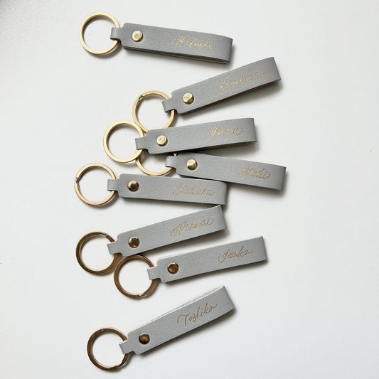 レザーストラップ席札【結婚式 ペーパー 席札】