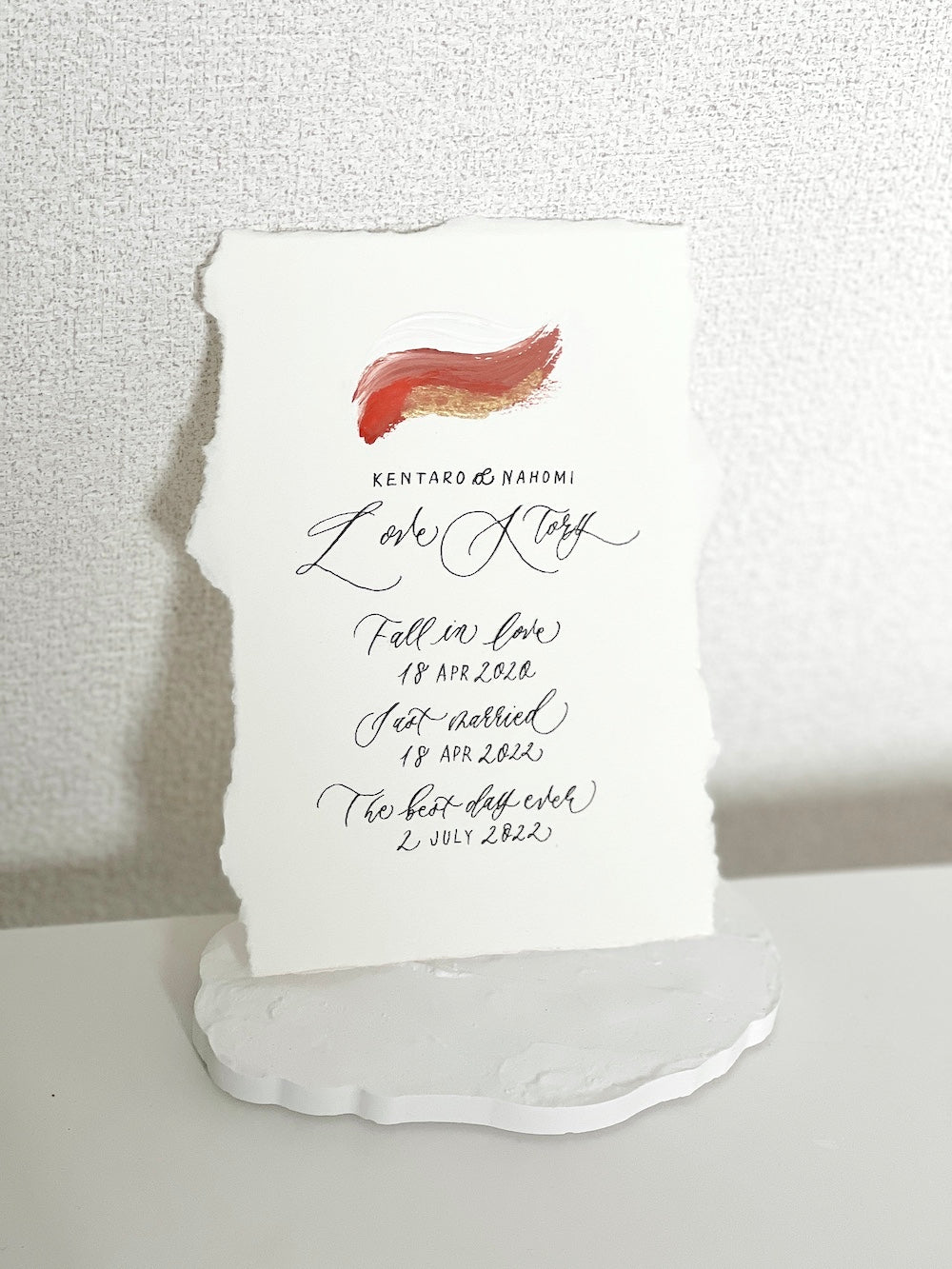 ラブストーリー 【結婚式 その他ウェルカムグッズ オーダーメイド】