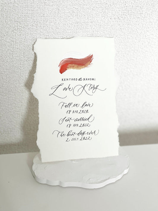 ラブストーリー 【結婚式 その他ウェルカムグッズ オーダーメイド】