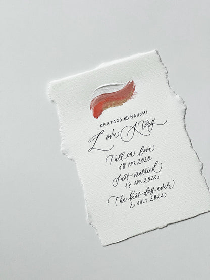 ラブストーリー 【結婚式 その他ウェルカムグッズ オーダーメイド】