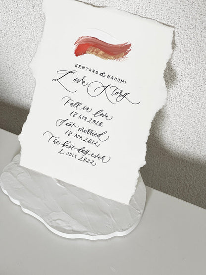 ラブストーリー 【結婚式 その他ウェルカムグッズ オーダーメイド】