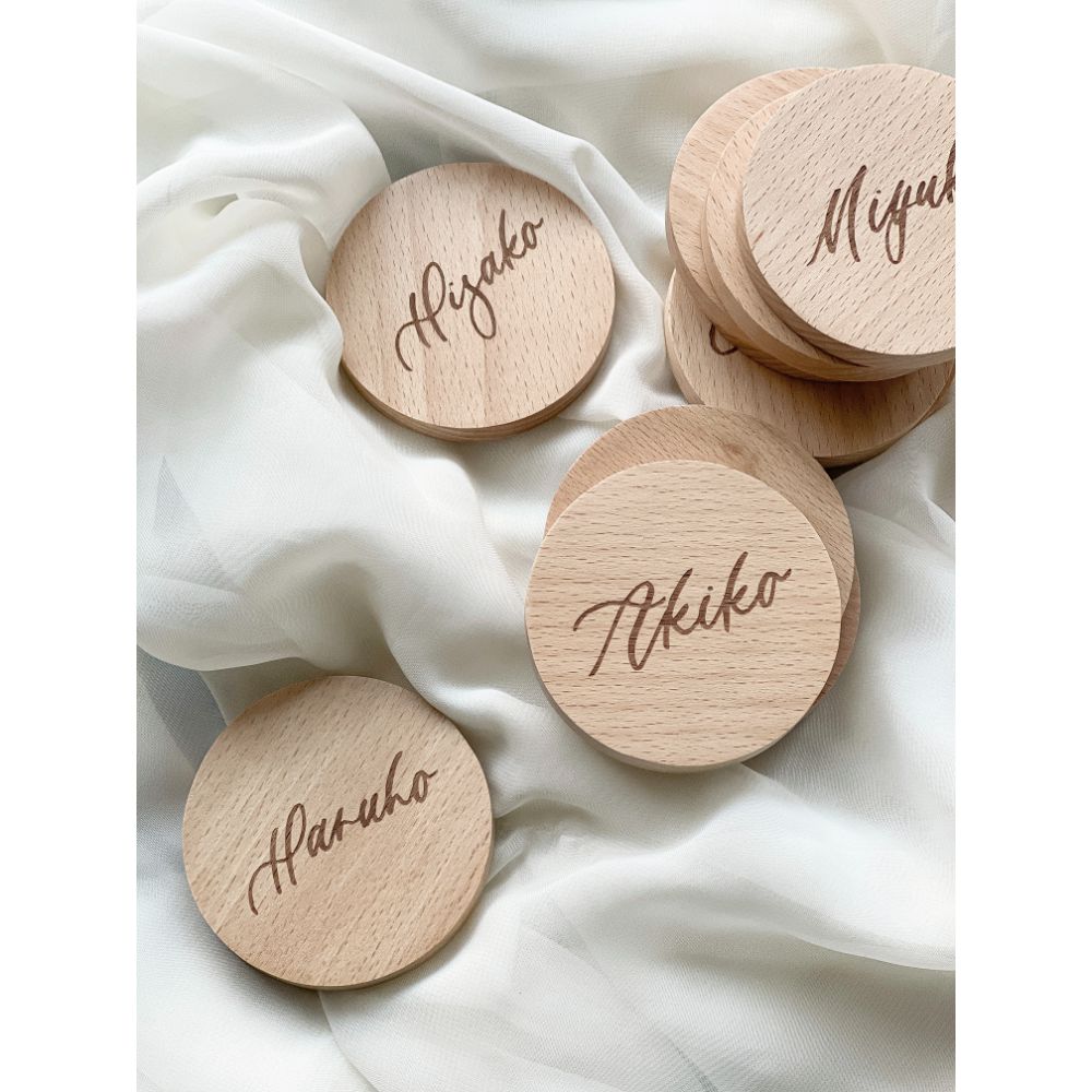 【結婚式 席札】ウッドミラー席札【結婚式 ペーパー 席札】