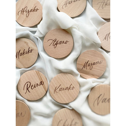 【結婚式 席札】ウッドミラー席札【結婚式 ペーパー 席札】