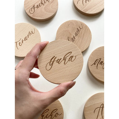 【結婚式 席札】ウッドミラー席札【結婚式 ペーパー 席札】