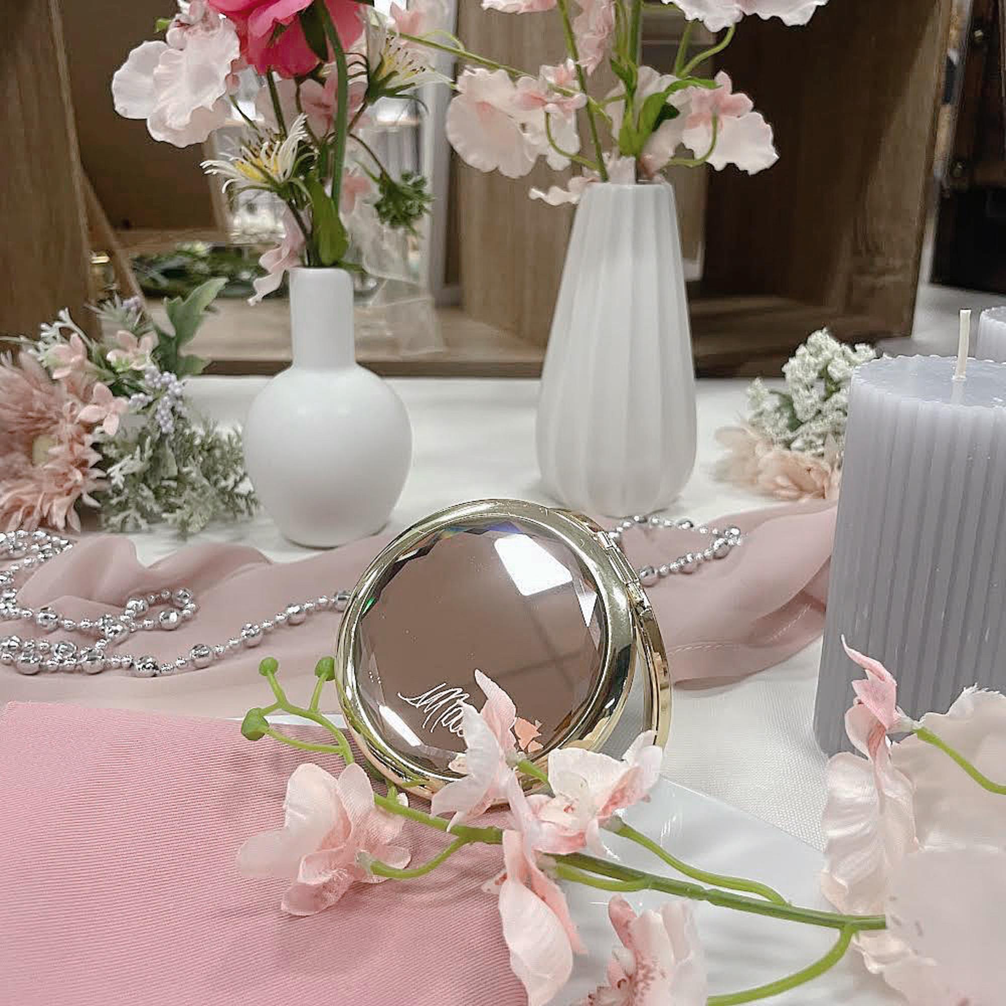 結婚式 席札】コンパクトミラー席札【結婚式 ペーパー 席札】 – 結婚式