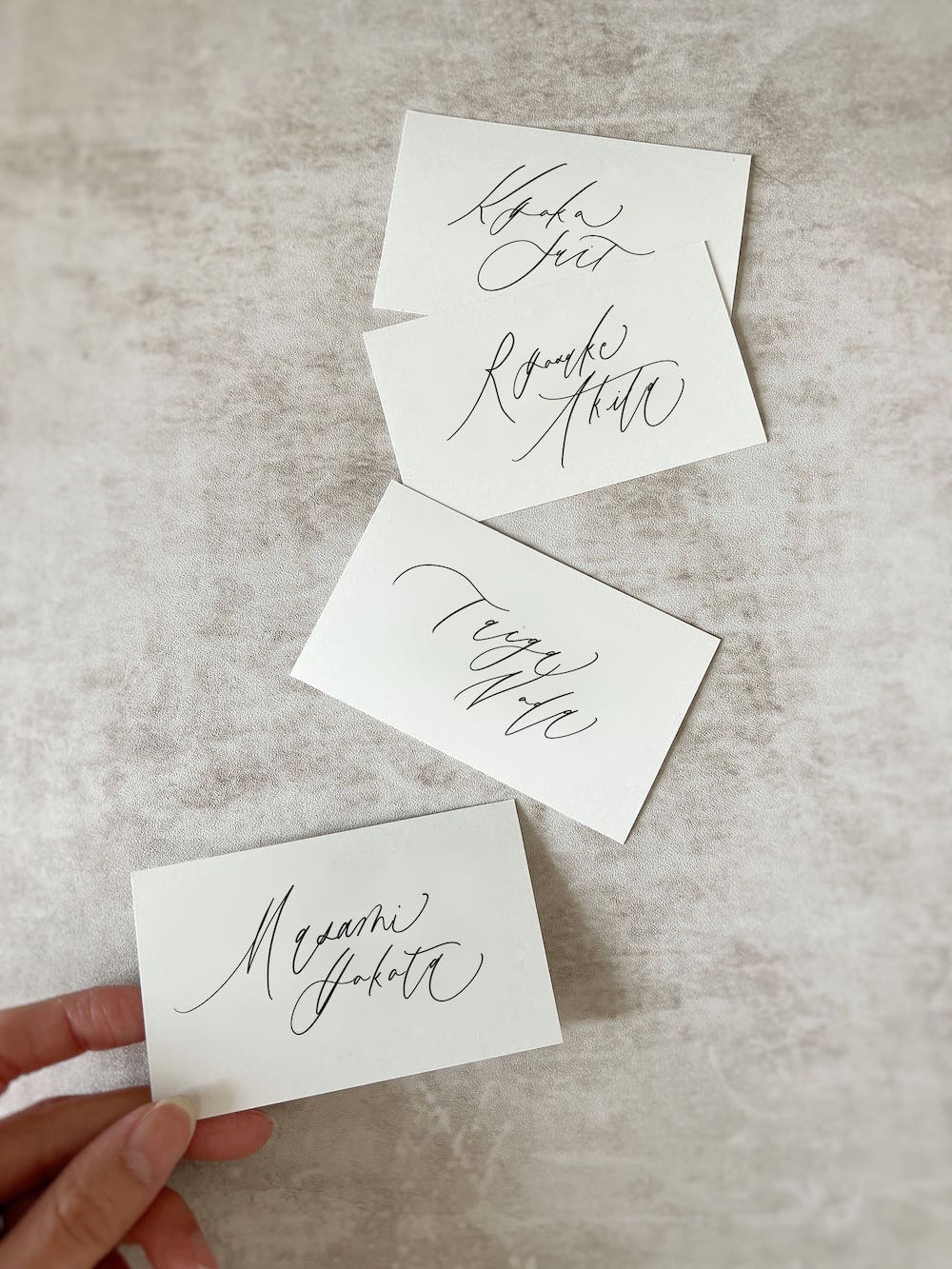 【結婚式 席札】カードタイプ席札【結婚式 ペーパー 席札】