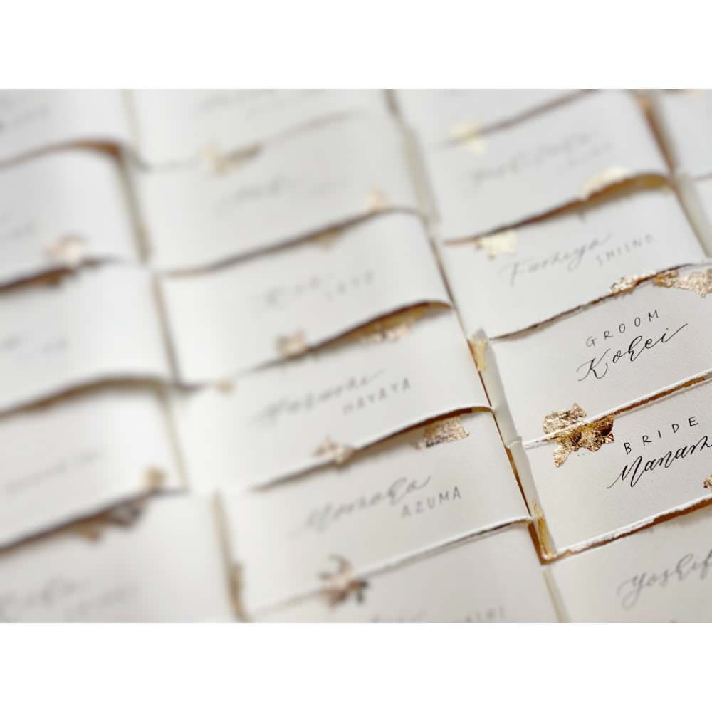 【結婚式 席札】ロール席札【結婚式 ペーパー 席札】