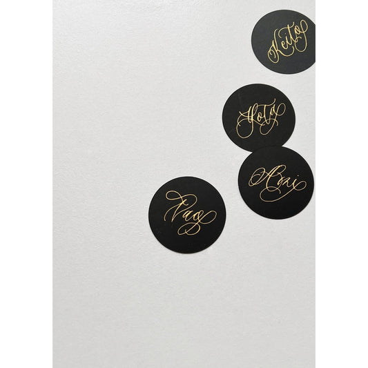 ラウンドペーパー席札【結婚式 ペーパー 席札】