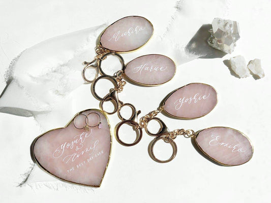 【結婚式 席札】クォーツキーホルダー席札【結婚式 ペーパー 席札】