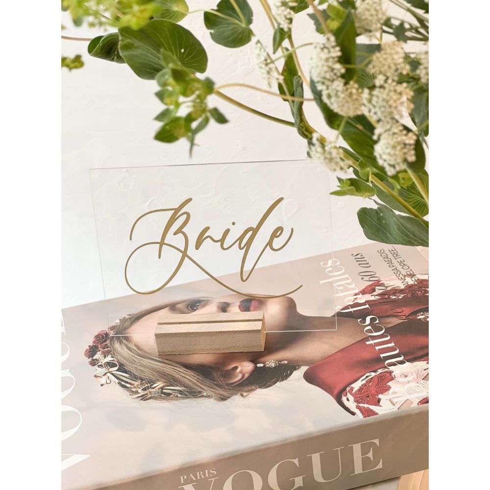 アクリル受付サイン 【結婚式 その他ウェルカムグッズ オーダーメイド