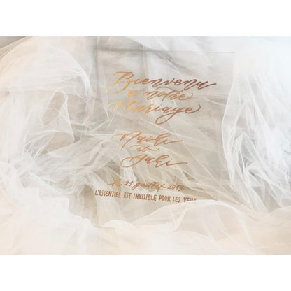 ウェルカムボード(アクリル) 【結婚式 ウェルカムボード オーダーメイド】