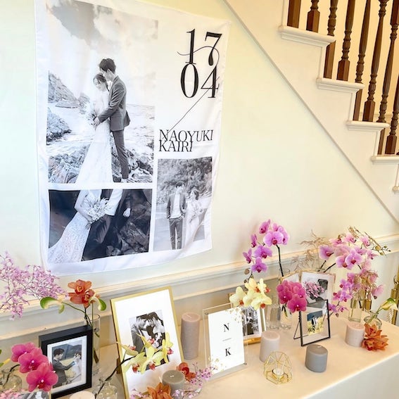 タペストリー 【結婚式 ウェルカムグッズ タペストリー】