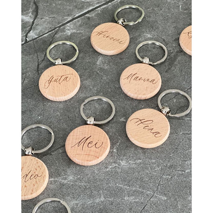 【結婚式 席札】ウッドキーホルダー席札【結婚式 ペーパー 席札】