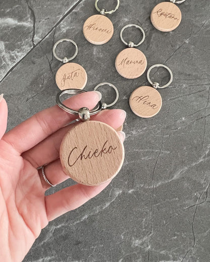 【結婚式 席札】ウッドキーホルダー席札【結婚式 ペーパー 席札】