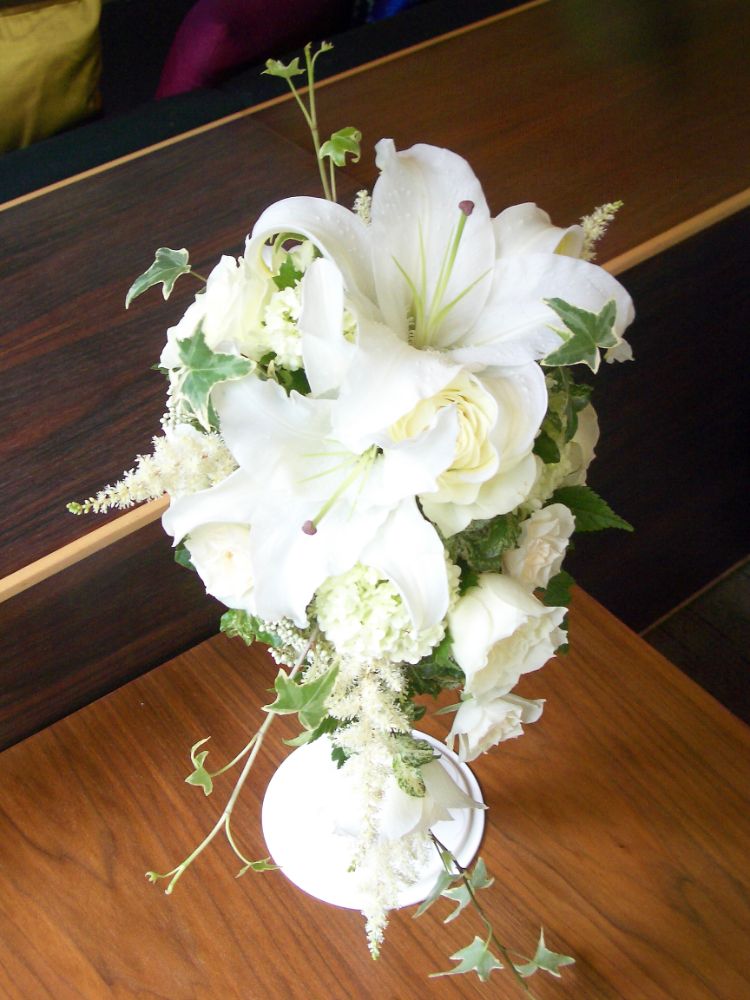 【生花】オーダーメイド/ オーバルブーケ・ティアドロップブーケ[セットプランAudrey] 【結婚式 フラワー 生花 ブーケ ブートニア オーダーメイド】