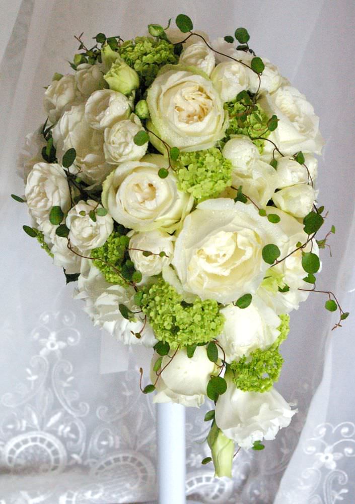 【生花】オーダーメイド/ オーバルブーケ・ティアドロップブーケ[セットプランAudrey] 【結婚式 フラワー 生花 ブーケ ブートニア オーダーメイド】